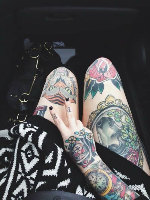 22 Awesome Leg Sleeve Tattoos -DesignBump