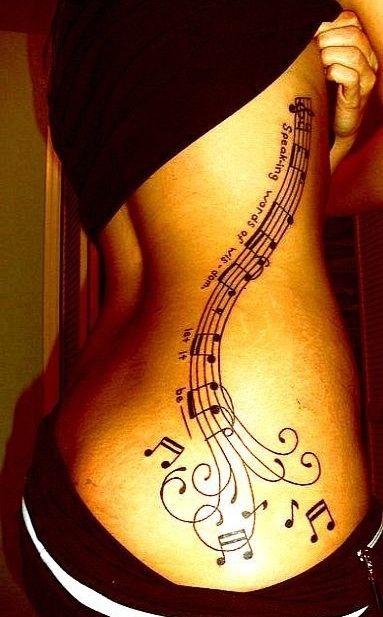 32 Beautiful Music Note Tattoos -DesignBump