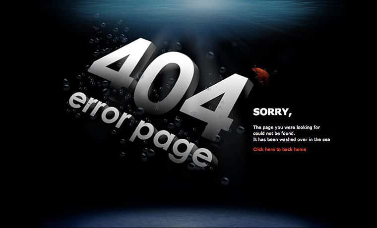 404 Error Page Ideas