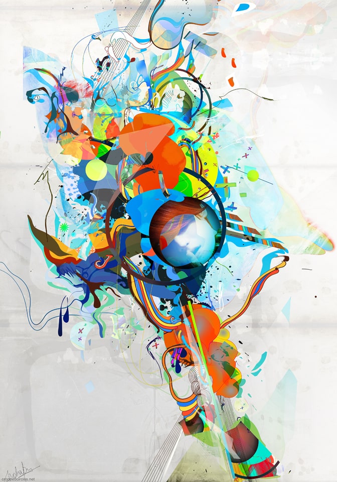 35 Digital Abstract  Illustrations  for Inspiration DesignBump