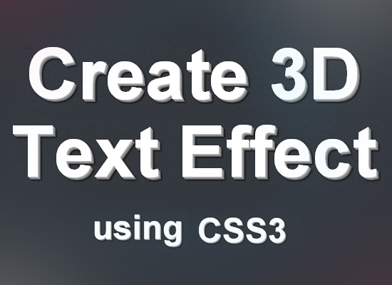 3D-CSS-Text-Effect