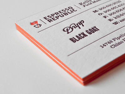 Letterpress Business Cards