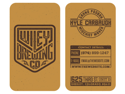 Letterpress Business Card