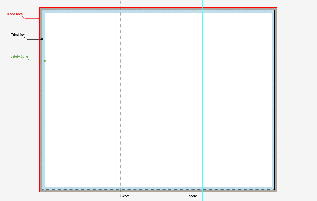 illustrator tri fold template free download