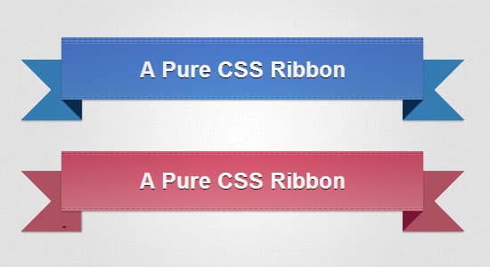 Create No Image Pure CSS Ribbon Tutorial -DesignBump