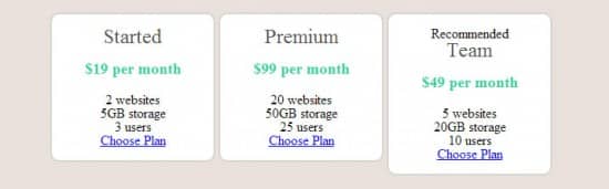 Create CSS3 Pricing Plan Tables Tutorial
