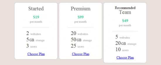 Create CSS3 Pricing Plan Tables Tutorial 