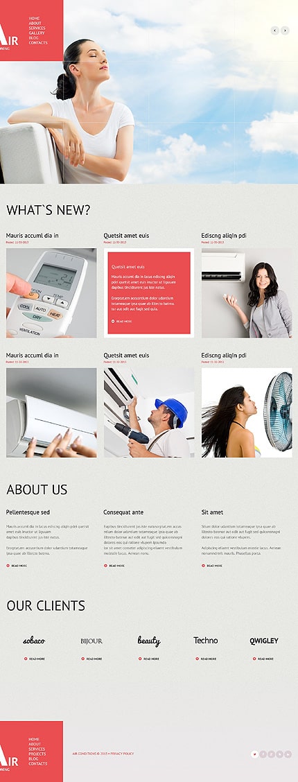 Air Conditioning Responsive WordPress Theme