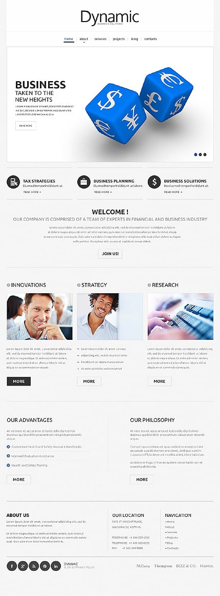 Management Company Responsive Website Template