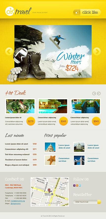 Travel Agency Facebook Template
