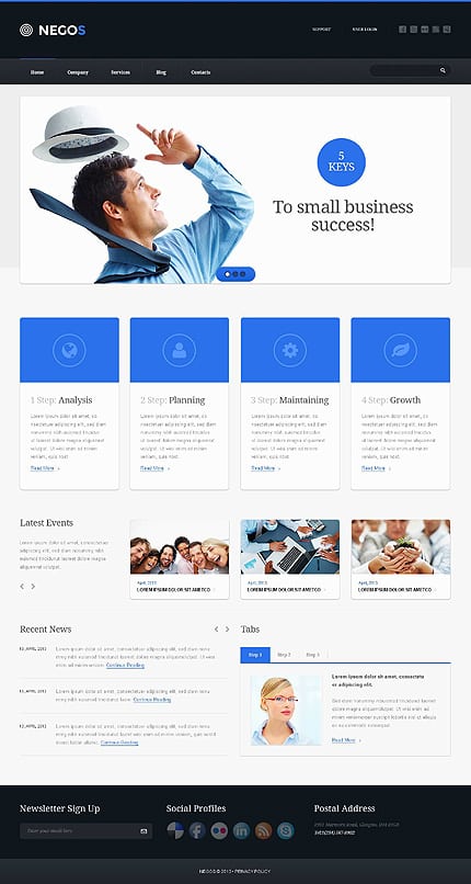 Outsourcing Company Responsive Website Template