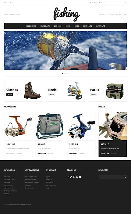 Fishing Sport Magento Theme