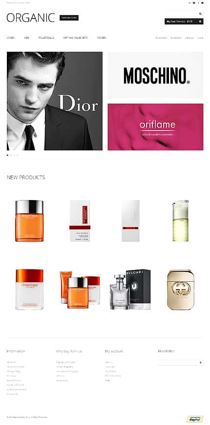Exclusive Perfumes Magento Theme