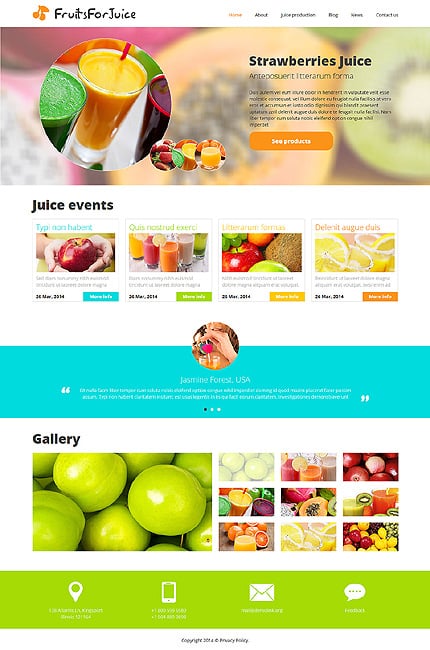 Food & Drink Responsive Joomla Template