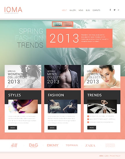 Modern Fashion WordPress Theme