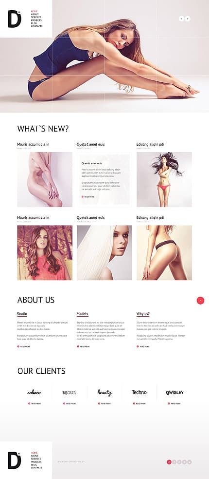 Fashion Model Agency WordPress Theme