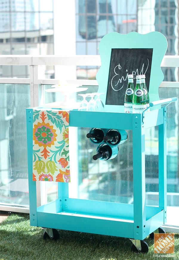 This Awesome Outdoor Bar Cart