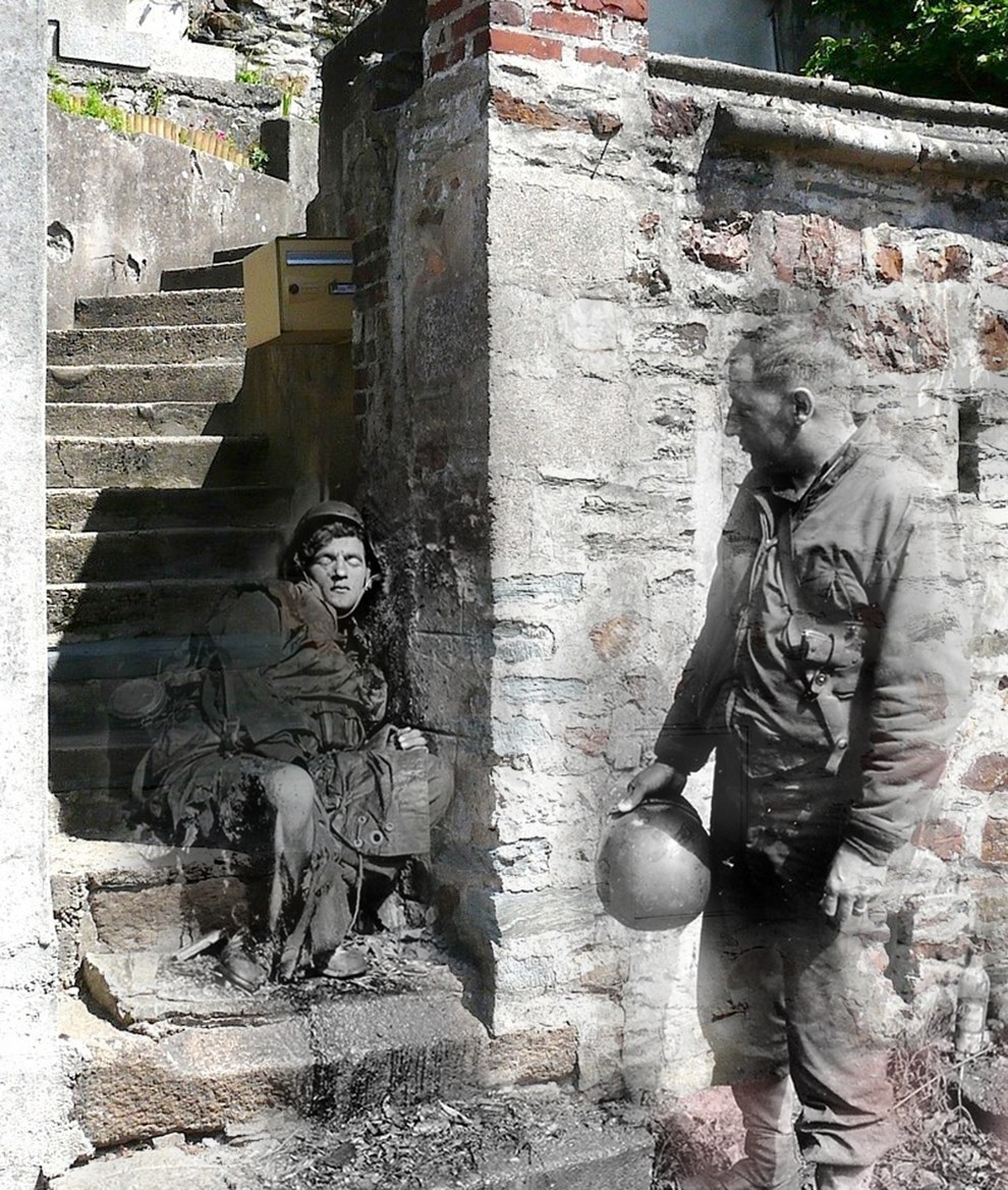 Ghost Photos of WW2 Blended Into Present Day Photos