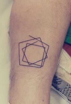Swirling Pentagram Style Tattoo