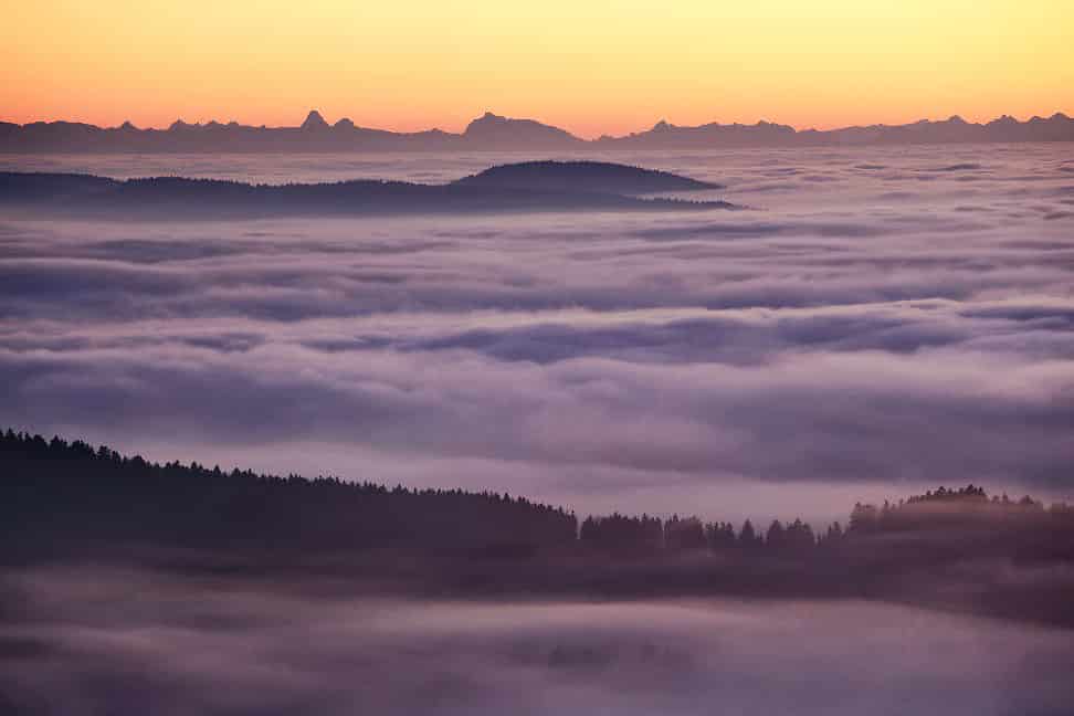 Foggy European Landscapes at Sunrise Photographed by Kilian SchÃ¶nberger mountains landscapes fog Europe 