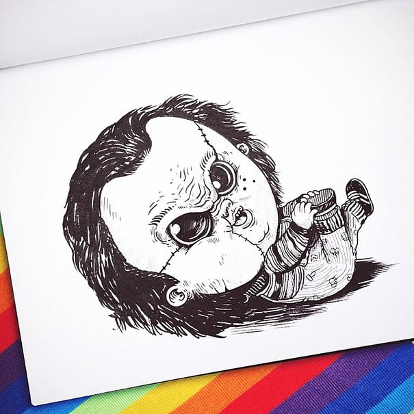 baby-terrors-iconic-horror-characters-illustrations-alex-solis-23