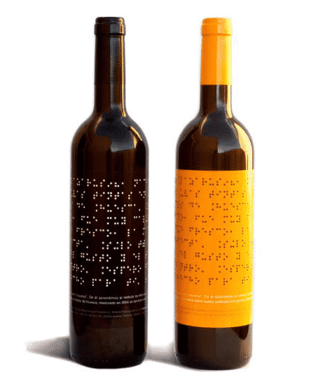 These incredible labels written in braille.