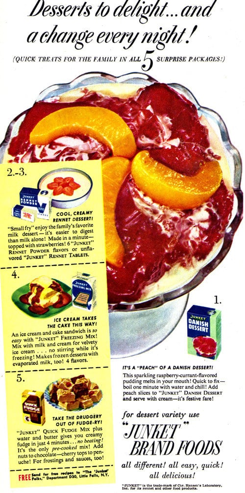 An ad for dessert mixes that looks more like a still from Hannibal .