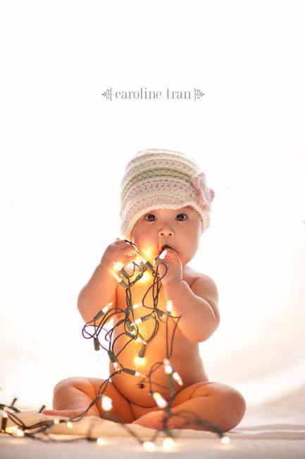This baby playing with the lights: