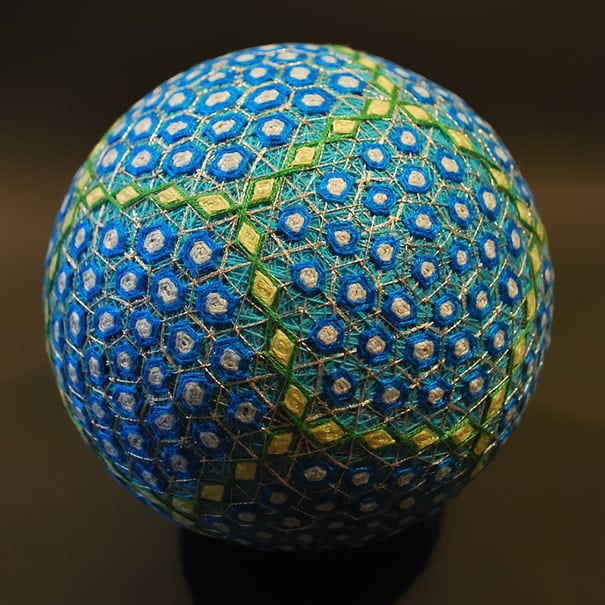 18 Traditional Japanese Temari Balls Embroided By 92 Year