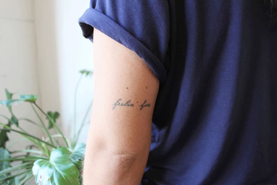 Artist Inks Her Friends With 22 Elegant Home-Made Tattoos -DesignBump