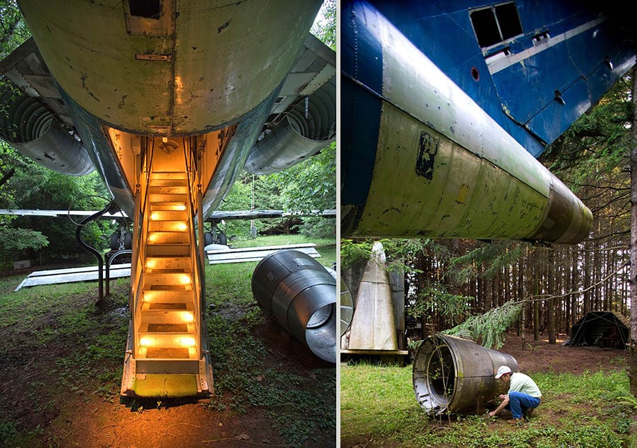 Retired Boeing 727 Home In The Woods