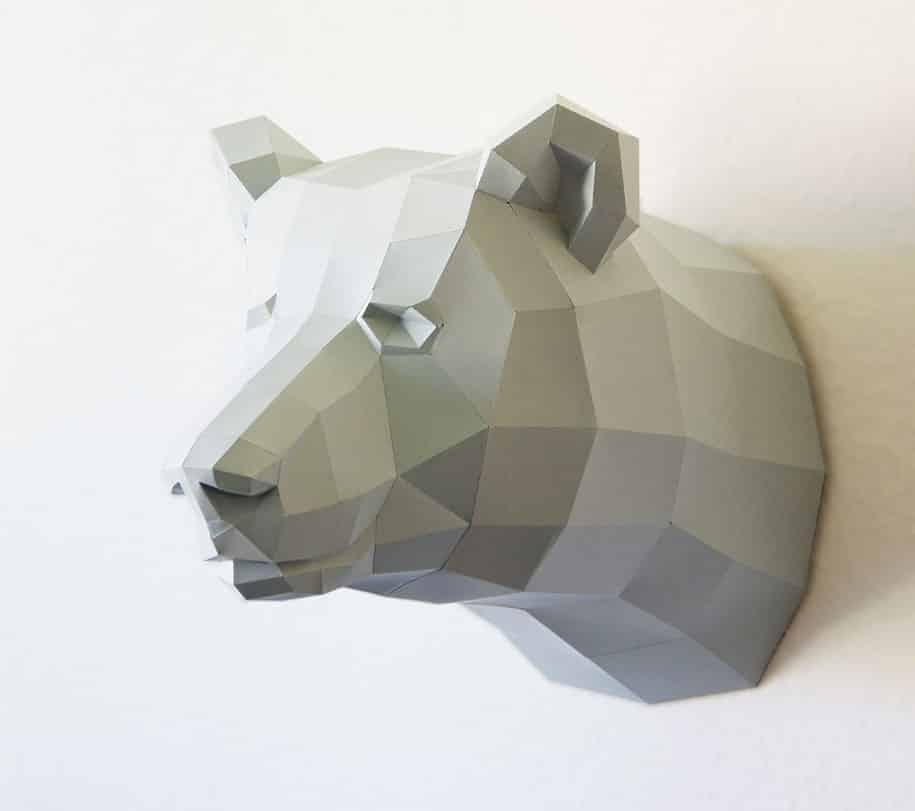 17 Beautiful Polygonal Animal Paper Sculptures By Wolfram Kampffmeyer