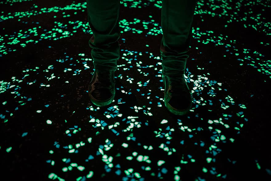 Solar-Powered Glowing Bicycle Path In Netherlands Inspired By Van Goghâ€™s Starry Night