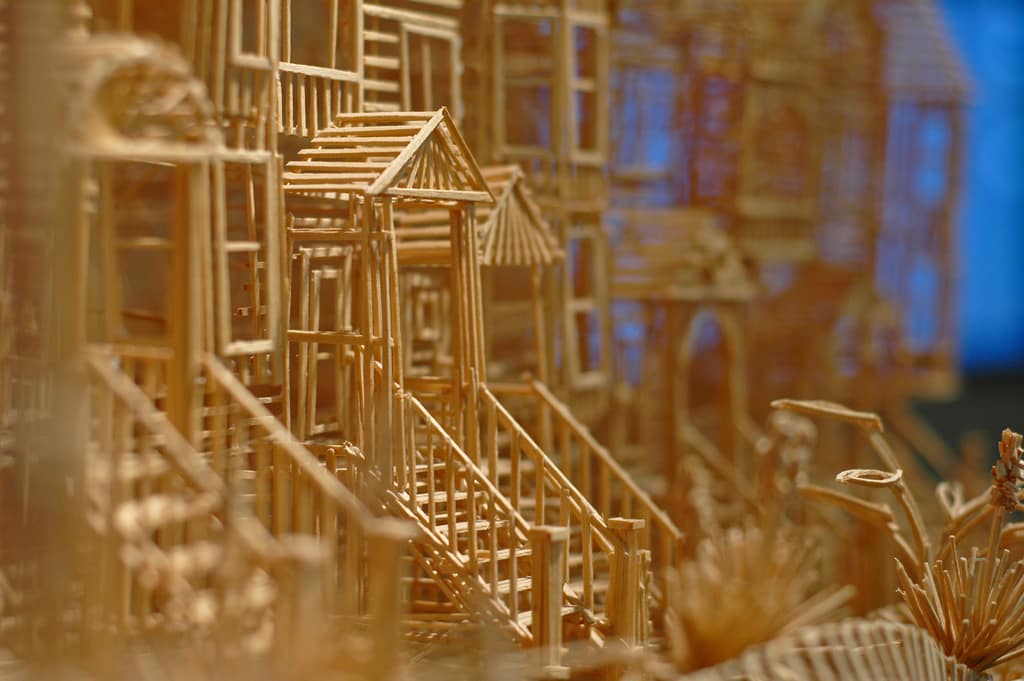 Sculpture of San Francisco Made With 100,000 Toothpicks