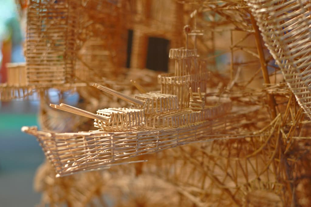 Sculpture of San Francisco Made With 100,000 Toothpicks