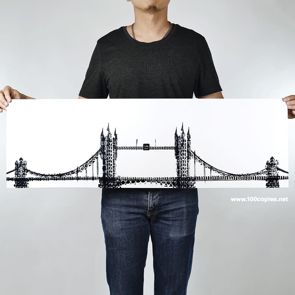 Architectural Landmarks Created with Bicycle Tire Tracks by Thomas Yang tires posters and prints bicycles architecture 