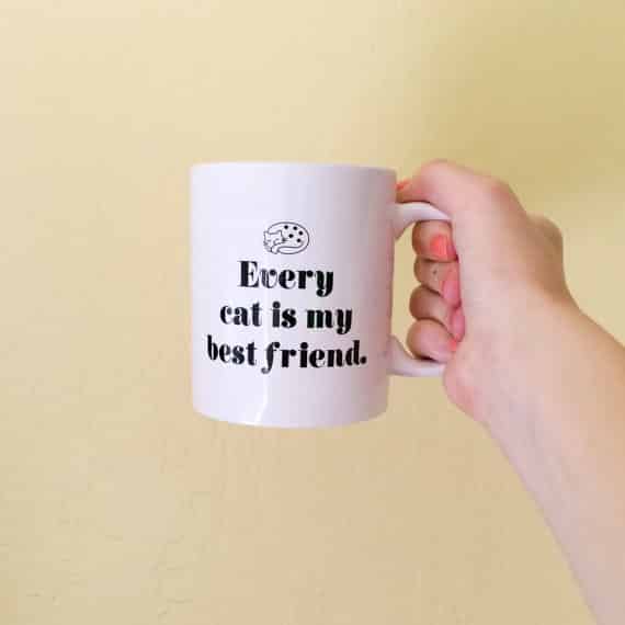 This one is clearly for your friend with a cat, because they definitely don&#39;t have enough cat-themed products already.
