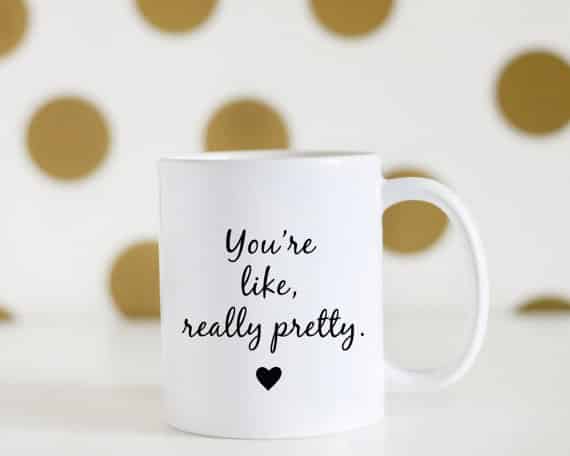 This mug is a lovely gift for someone who could use a sweet reminder every morning.
