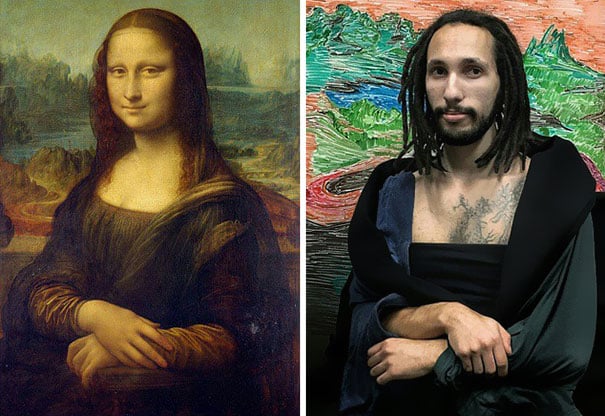  17 Recreated Classic Paintings By Bored Coworkers Using Office Supplies
