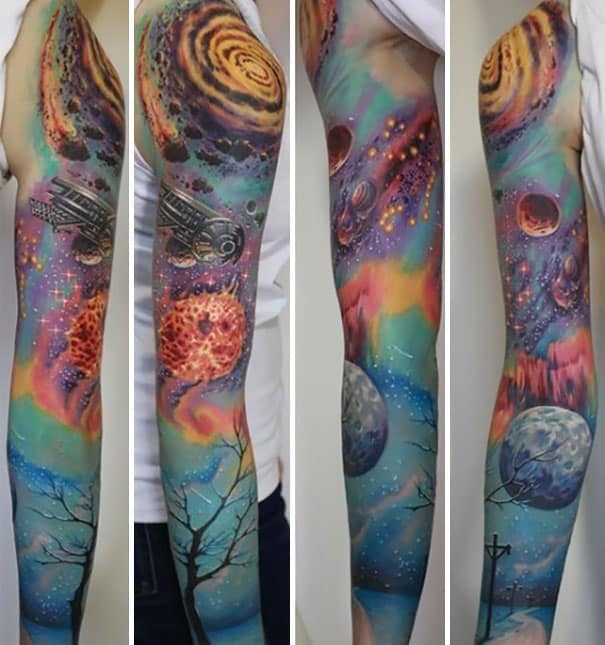 universe tattoos