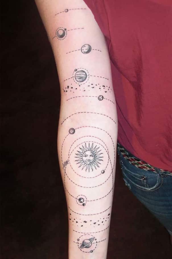 planet tattoos