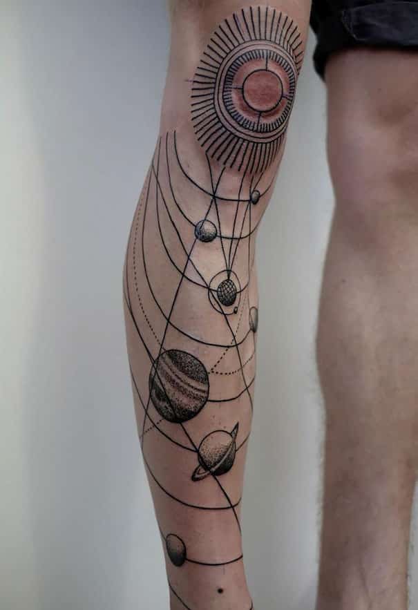 space arm tattoos