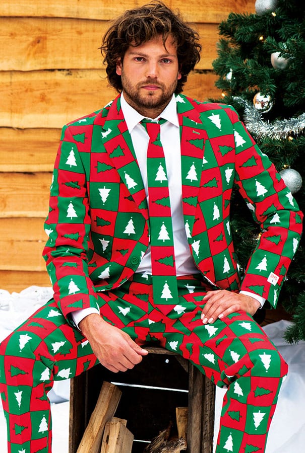 3 Ugly Christmas Sweaters Turned in Fashionable Suits