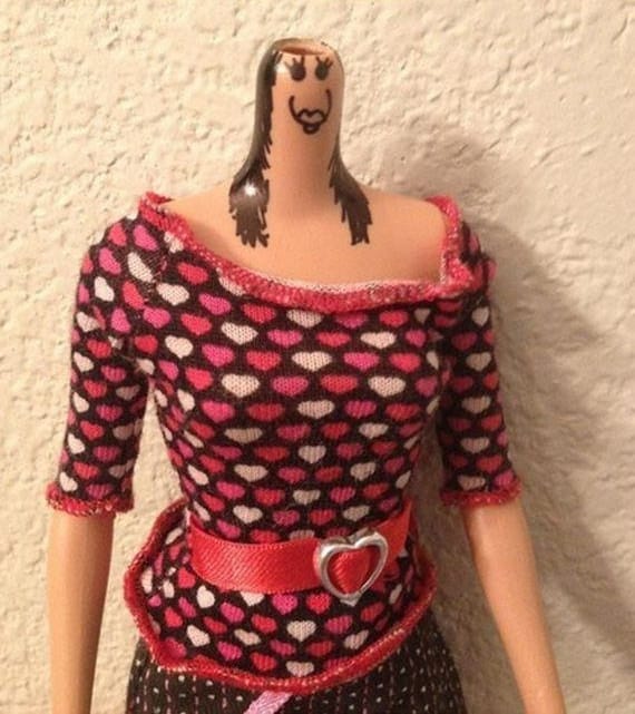 Use a sharpie to fix a Barbie when the head has come off and won't re-attach.