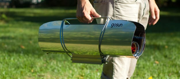 Want to cook in an environmentally friendly way? Buy a Gosun and let the sun heat up your food for you.