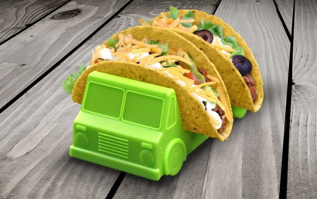 This taco truck taco holder.