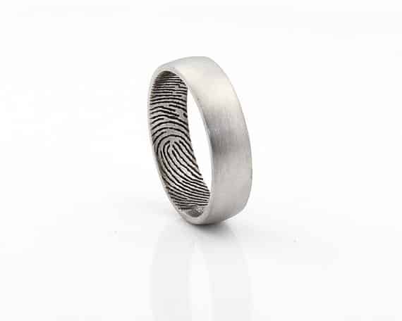 Custom Fingerprint Ring, $199