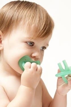 The Molar Muncher is a pacifier that soothes the entire gum line simultaneously.