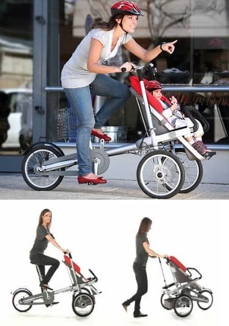 This bike stroller means you can really go the distance with baby in tow.
