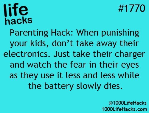 Punish your kids without having to listen to them whine when you take away their electronics.